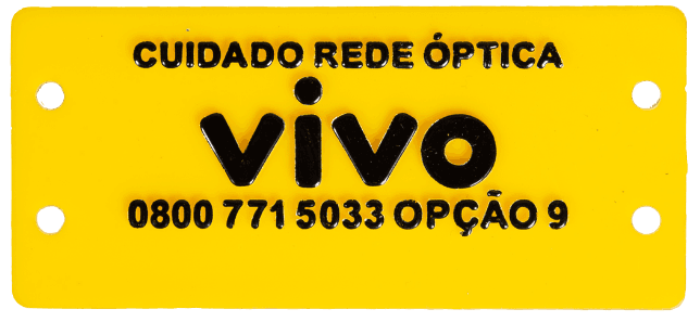 Plaqueta de identificação de cabo